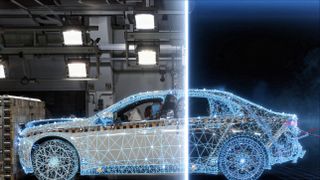 BMW kann auf einen historischen Datensatz aus virtuellen Crashsimulationen von mehr als einem Petabyte zugeifen und damit sein industrielles KI-Modell trainieren. (Bild: BMW)