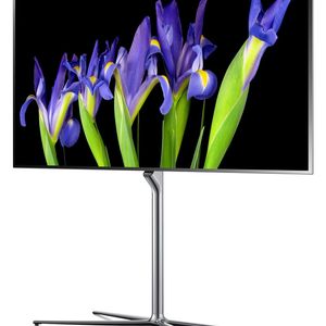 Der OLED-Fernseher ES9500 von Samsung wartet mit 55-Zoll-Diagonale (138 cm) auf. Er kann zwei Sendungen gleichzeitig darstellen und bezieht seine Inhalte auf Wunsch aus der Cloud oder von mobilen Samsung-Geräten.