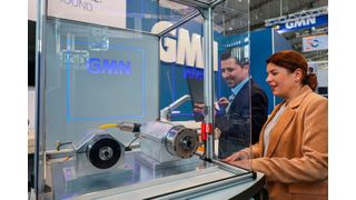 Der Grindinghub-Aussteller GMN zeigte mit dem System IDEA-4X, wie die Schleifspindeltechnik um Datenanbindung und digitale Zustandsbewertungen erweitert werden kann. (Bild: VDW / U. Regenscheit)