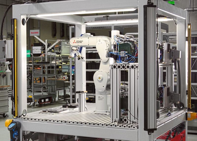 Mitsubishi Electric bietet eine Vielzahl an neuen relevanten Sicherheitsinnovationen, wie die Safety-Option Melfa Safe Plus II. (Mitsubishi Electric Europe )