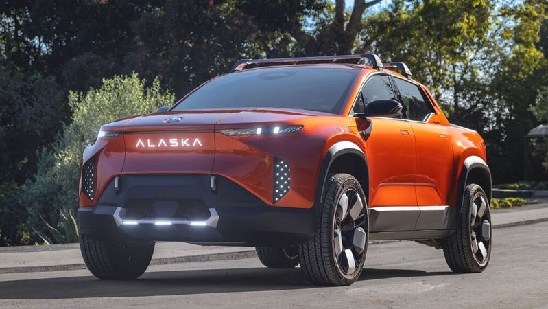 2025 soll der Pick-up „Alaska“ an den Start gehen.(Bild:  Fisker)