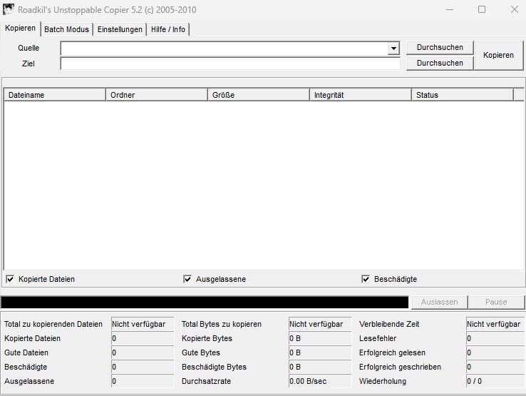 Dateien von verkratzen CDs und DVDs mit Unstoppable Copier retten. (Bild: Joos (Screenshot))