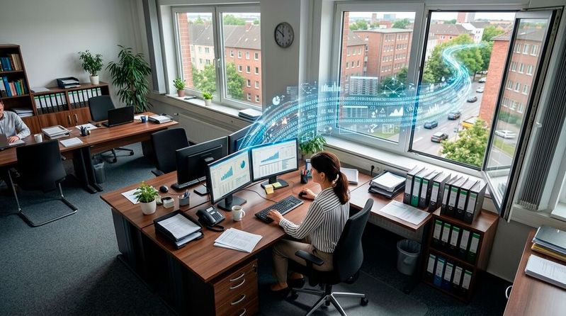 Mit FileDirect lassen sich große Dateien via Internet austauschen. Der Betreiber O&O Software GmbH bietet neben einer kostenlosen Variante unterschiedliche Versionen an, darunter auch eine für Behörden.(Bild:  Gemini / KI-generiert)