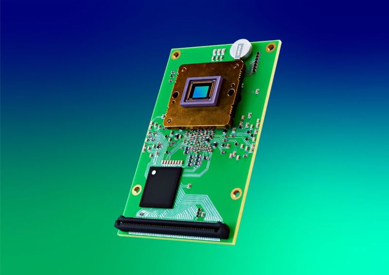 Vision Components (Halle 2, Stand 551) zeigt mit der VC Evocam eine intelligente Platinenkamera mit integriertem Mediatek-Genio-510-Prozessor und Edge-AI-Funktionen. Die kompakte Lösung kombiniert Bilderfassung und -verarbeitung auf einer 65 × 40 mm großen Platine und richtet sich an Embedded-Vision-Anwendungen in Industrie und Smart Devices. (Bild: Vision Components)