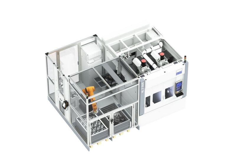 Bin picking automation cell (Source: Emag)