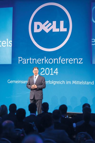 Michael Dell himself hielt die Keynote auf dem Partnertag in Berlin. (Dell)