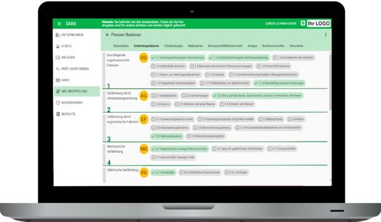 Prozesse im Arbeits- und Gesundheitsschutz sollen durch geeignete Software systematisch bearbeitet werden können.(Bild:  Qumsult)
