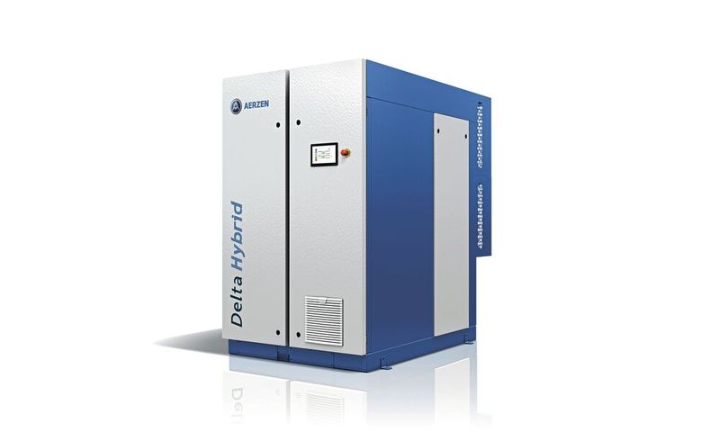 Die beiden neuen Baugrößen D11S und D16S ergänzen die Schraubengebläse der Baureihe Delta Hybrid im unteren Volumenstrombereich (Bild: Aerzen)