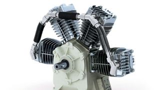 Der RC-Kompressor kann an alle gängigen Motoren für Direkt- und Riemenantriebe angeschlossen werden. Somit soll er sich gut zur Nachrüstung eignen.  (Dürr Technik)