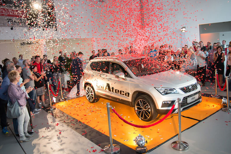 Zwei Tage vor dem offiziellen Marktstart war der SUV Ateca zu sehen. (Auto Thomas)