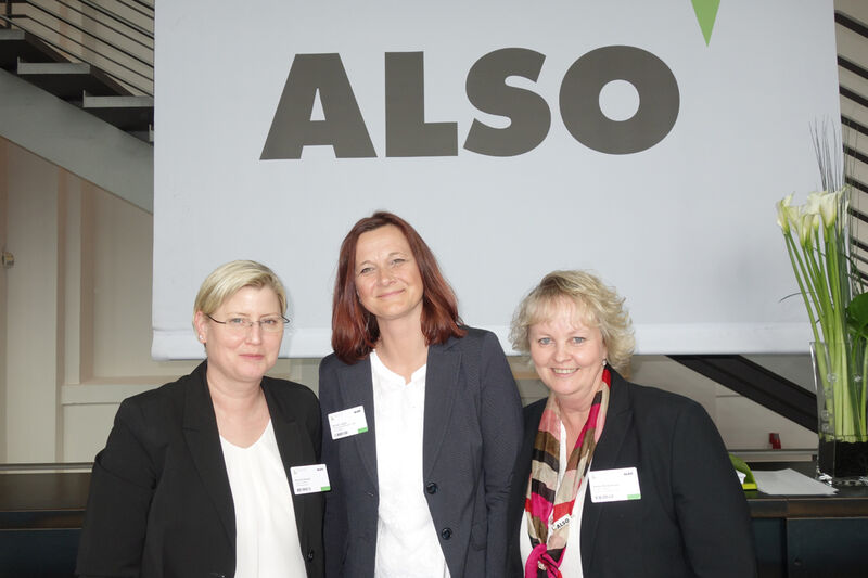 Welcome to the ALSO CTV 2016, (v. l.) Kerstin Jäger, Nicole Drengk und Heike Rosenkranz. (Bild: IT-BUSINESS)