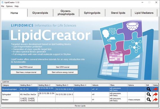 Screenshot aus der Software Lipid Creator(Bild:  ISAS)