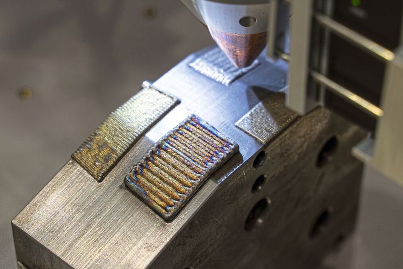 Auch das Pulverauftragschweißen wird immer beliebter. Hier eine Beispiel von Alphalaser. (Bild: S. Guggenberger / VCG)