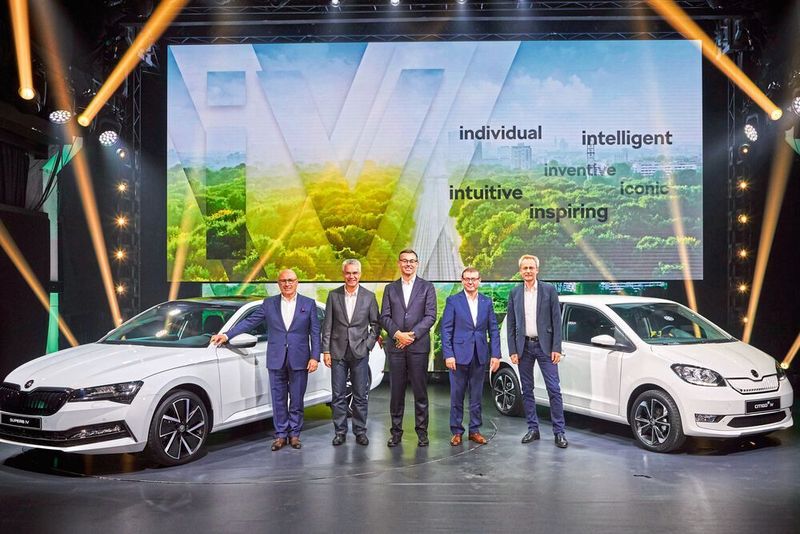 Erstmals vorgestellt wurde der Citigo-E iV in Prag gemeinsam mit dem Superb Hybrid iV. Das Kürzel „iV“ steht dabei für eine neue Submarke rund um die Elektromobilität.  (Skoda)