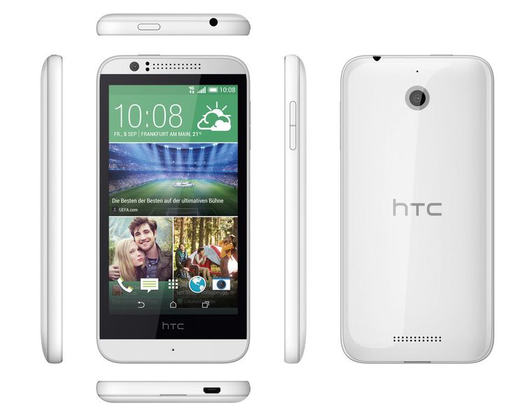 Das Smartphone gibt es unter anderem in Terra White. (Bild: HTC)