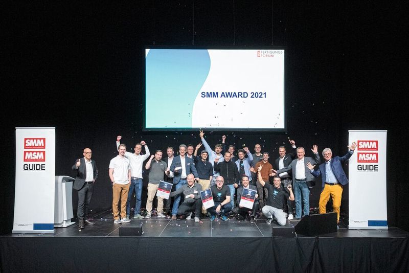 Le SMM Award a été décerné pour la première fois lors du deuxième jour du Swiss Production Forum. La première place a été attribuée à l'entreprise de logiciels Imnoo, la deuxième à Gressel et la troisième à Liquidtool, le spécialiste des lubrifiants réfrigérants.  (Thomas Entzeroth)