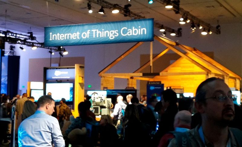 Die Internet of Things Cabin demonstrierte mehrere IoT-Projekte. ( © Michael Matzer)