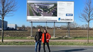 Hier entsteht innerhalb der nächsten rund 12 Monate ein nachhaltiges, voll auf E-Commerce spezialisiertes Logistikzentrum, das von der Habacker-Holding+Thielmann Group gebaut wird. Nutzen wird es die Recht Kontraktlogistik GmbH. Lesen Sie hier, was da geplant ist ... (Bild: Habacker-Holding+Thielmann Group)