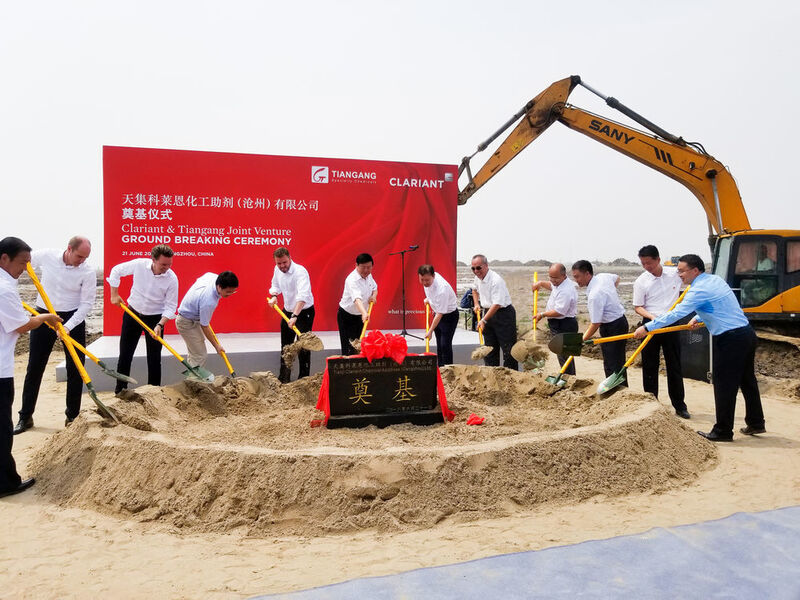 Clariant breaks ground on joint venture production site in Cangzhou, China.  (Clariant)
