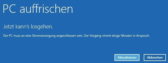 Über eine Wiederherstellungs-CD (recoverydrive.exe) oder die Windows 8.1-Installations-DVD können Administratoren Windows 8.1 wiederherstellen. (Bild: Joos)
