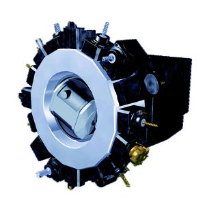 Bild 2: Revolver mit integriertem Antrieb nimmt 16 angetriebene Werkzeuge auf.