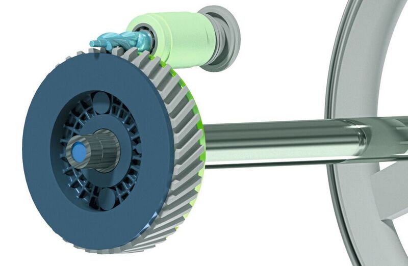 Stirnradgetriebe mit parallelen Achsen und einem Antriebsritzel i=30:1  (Maul Konstruktionen)