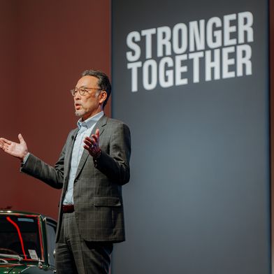 “We are a European manufacturer”: Yoshihiro Nakata, CEO of Toyota Motor Europe, at the corporate briefing in Brussels. (Image:Toyota)