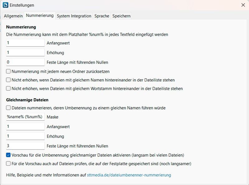 FileRenamer an die eigenen Anforderungen anpassen. (Bild: Joos – Stefan Trost Media)