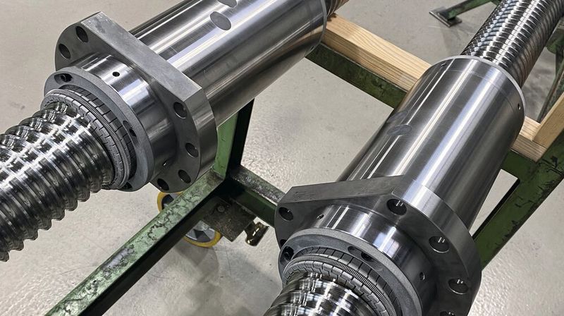 Clever retrofitting: Kammerer's ball screw drives with internally preloaded single flange nut for use in the vertical axis of a gear cutting machine.(Image: Kammerer)