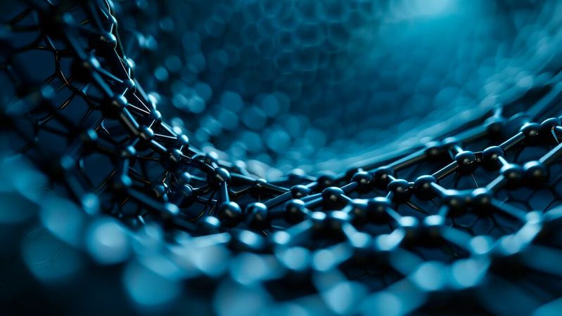 Nanoröhrchen sind zylindrische Module aus Karbonatomen mit einem Durchmesser, der bis zu einem Nanometer klein sein kann - also um den Faktor 100.000 dünner als ein menschliches Haar. Hier eine Nahaufnahme.(Bild:  MAY - stock.adobe.com)