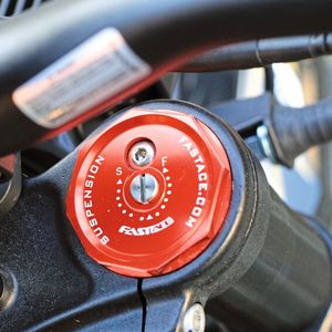 Die Federelemente vom asiatischen Mountainbike-Spezialisten Fast Ace bieten vielfältige Einstellmöglichkeiten.(Bild:  RKM)