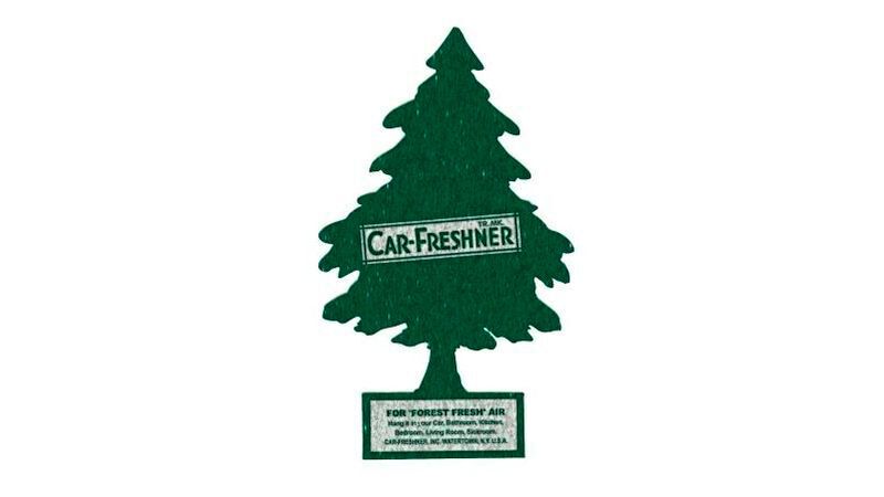 So sah das Original einst aus: Ein saugfähiges, offenporiges, filzähnliches Stück Karton, das beidseitig bedruckt und mit Duft- und Hilfsstoffen getränkt ist.  (Bild: Little Trees)