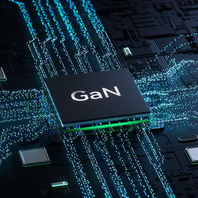 Symbolic Image: Advanced GaN chips enabling high-performance power solutions for datacenter, industrial, and automotive applications. (Source: © danter - stock.adobe.com)