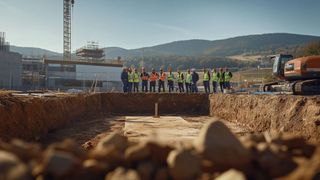 Die 150 Millionen Euro teure Künstliche-Intelligenz-Fabrik soll nicht nur KI-Anwendungen ermöglichen, sondern auch den ersten slowenischen Supercomputer beherbergen. (Bild: Midjourney / (Symbolbild) / KI-generiert)