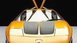 Zeitlose Schönheit: Einer der Klassiker in Kunststoff-Leichtbauweise ist der Prototyp Mercedes Benz C111 von 1969. (Foto: Mercedes-Benz)