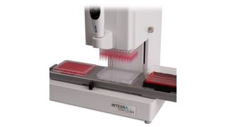 Integra hat eine Drei-Positionen-Plattform für seine handgeführten Viaflo 96- und Viaflo 384-Labortisch-Pipetten eingeführt. (Bild: Integra)
