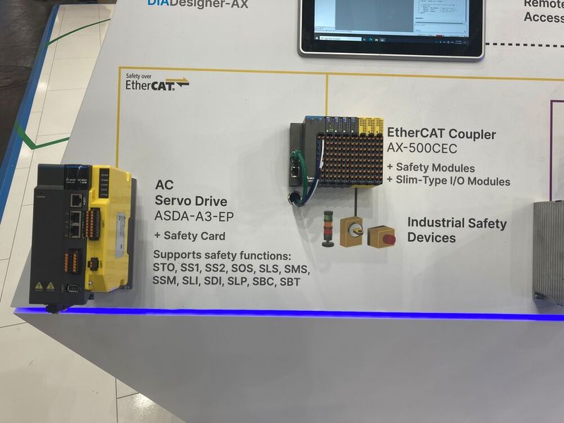 Delta erweitert seine AX5-Plattform um integrierte Sicherheitsfunktionen. (Bild: Stefanie Michel)