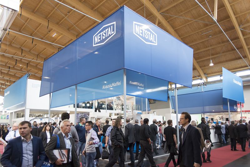 Fakuma international trade fair for plastics processing with regard to all types of plastics has kicked off at Friedrichshafen on October 14, 2014. The ‘plastics processing showcase’, which places second in global rankings for its sector, presents the entire process sequence beginning with R&D, right on up to mass production of plastic parts, assemblies and complete devices made of plastic with integrated functions to expert visitors from all over the world. (Picture: Schall)