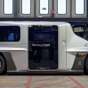 Das futuristische Design soll bei Arbeitnehmern Lust zur Nutzung wecken.(Bild:  Evolution Mobility)