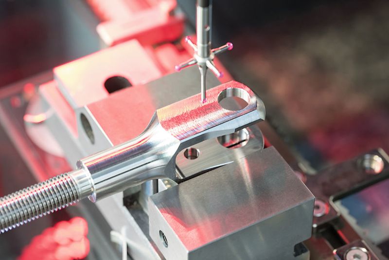 Für das menschliche Auge nicht mehr erkennbare Toleranzen von maximal 15 µm: Eine speziell auf die Teile ausgelegte CNC-gesteuerte Koordinatenmessmaschine überwacht die laufende Fertigung durch Stichproben. (Leipold Gruppe)