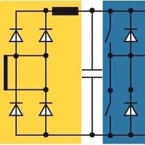 Bild 1: Schaltungstopologie mit Mittelfrequenztransformator (Quelle: SMA)