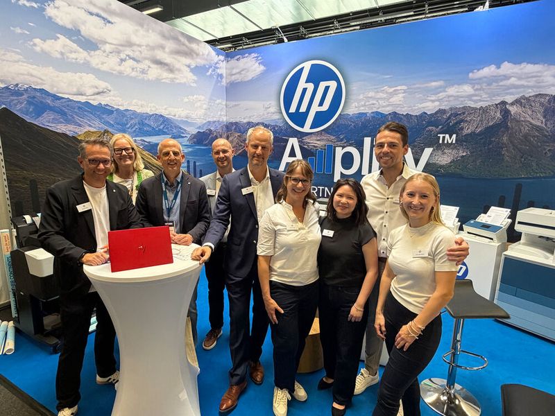 Gefühlt alle Mitarbeiter von HP waren am Stand! (Bild: Vogel IT-Medien GmbH)