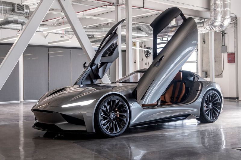 Bei Karma arbeitet man an gleich mehreren E-Sportwagen-Projekten. Hier die Studie SC2, die Aussicht auf ein über 1.000 PS starkes Hypercar geben soll. (Bild: Karma Automotive)