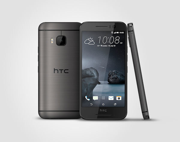 Das HTC One S9 in der Farbe „Gunmetal Gray“. (Bild: HTC)