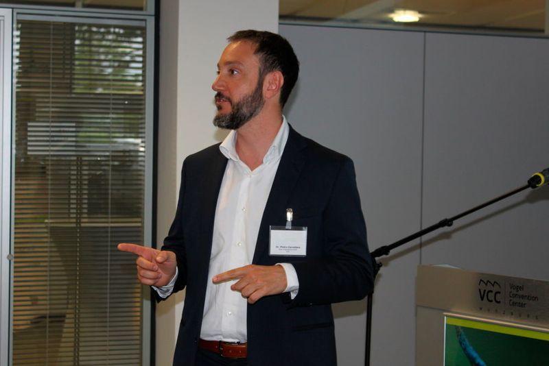 Der Schlüssel für den Leichtbau – die simulationsgetriebene Konstruktion – war Inhalt des Vortrags von Dr. Pietro Cervellera. (V. Siegl/konstruktionspraxis)
