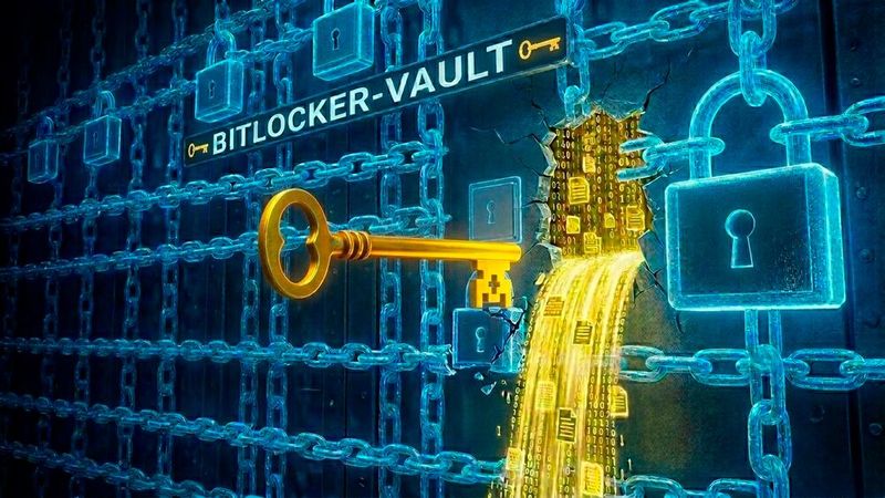 YellowKey hebelt BitLocker über die Windows-Wiederherstellungsumgebung aus. TPM+PIN schützt sofort, ein Patch steht noch aus.(Bild:  Gemini / KI-generiert)