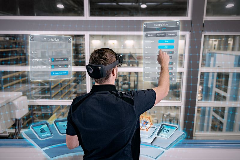 Das Bild zeigt die Benutzeroberfläche der AR-Lösung. (Holo-Light/ Simon Toplak)