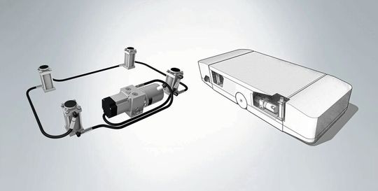Die kompakte und flexible Bauweise der elektrohydraulischen Systemlösung Logar von Hawe Hydraulik ermöglicht Anwendern den Einbau weiterer Komponenten.(Bild:  Hawe)