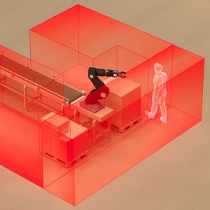 Der 3D-Ultraschallsensor Adar One ist für die sichere Erkennung von Personen gemäss den Anforderungen der europäischen Maschinenrichtlinie zertifiziert.(Bild:  Sonair)