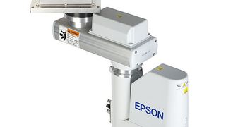 Durch seine neue Kinematik erreicht der Scara-RS-Spider jeden Punkt innerhalb seines zylinderförmigen Arbeitsraumes. Bild: Epson (Archiv: Vogel Business Media)